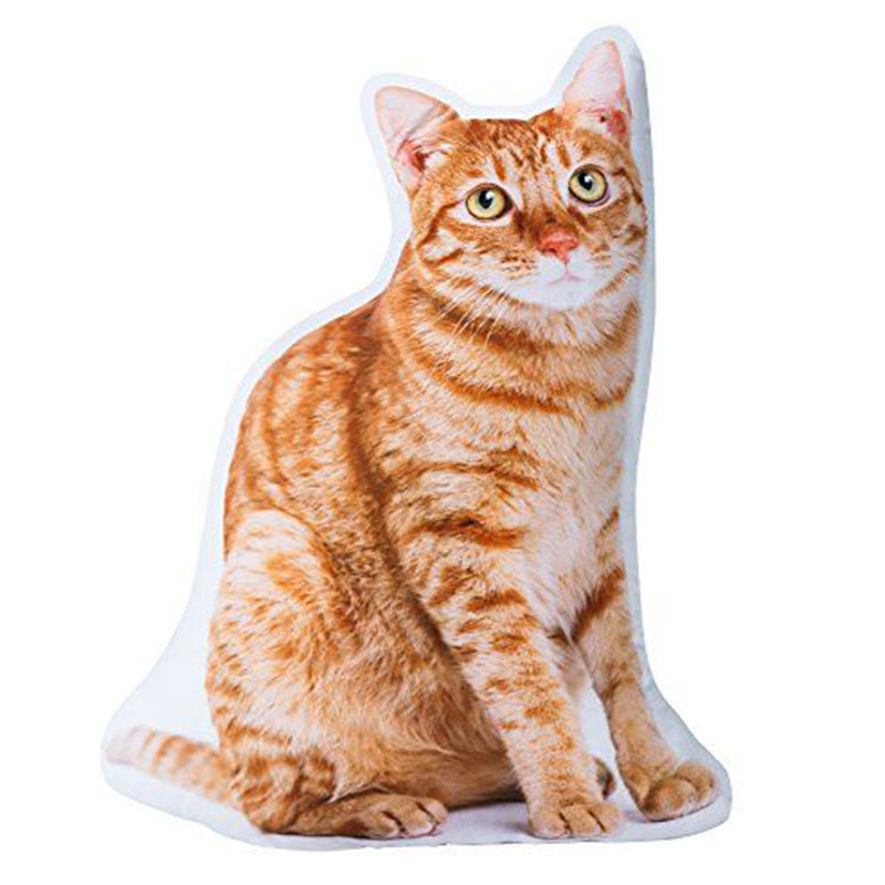 Cute Cat Pillow - Orange - 60*60 - image 1