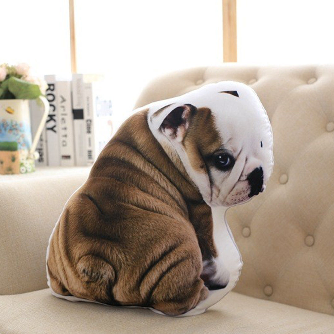 French Bulldog Print Pillow - Brown - 60*60 - image 1