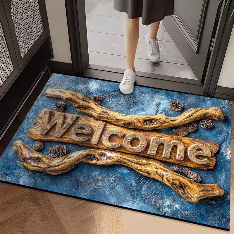 3D Visual Effect Welcome Anti-slip And Wear-resistant Floor Mat - 2 - 60*90cm - image 2