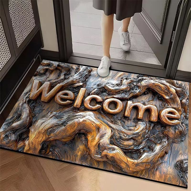 3D Visual Effect Welcome Anti-slip And Wear-resistant Floor Mat - 1 - 60*90cm - image 1