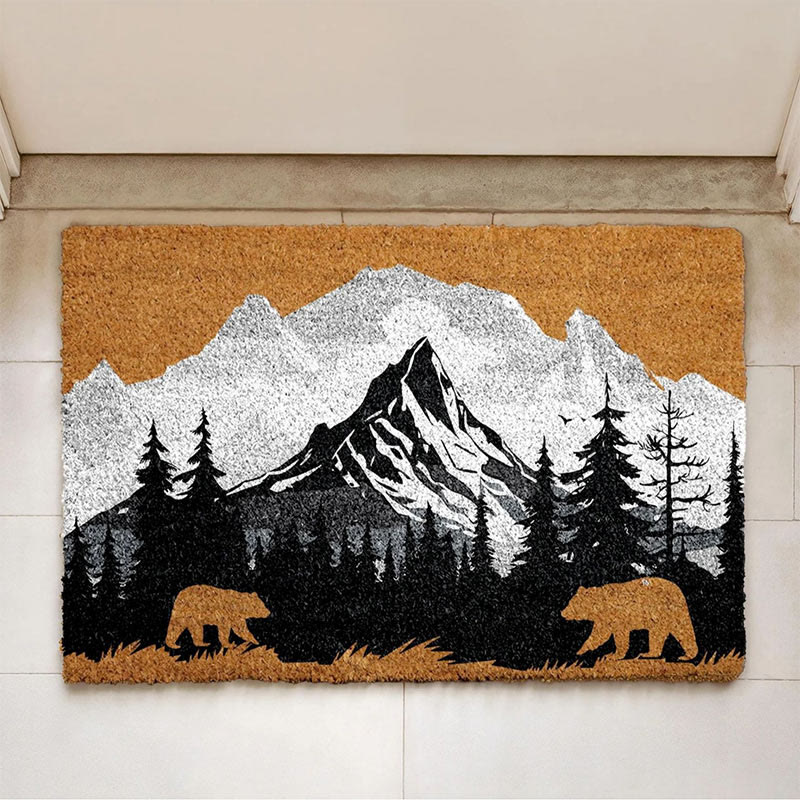 Retro Silhouette Pattern Anti-slip And Wear-resistant Floor Mat - 1 - 60*90cm - image 1