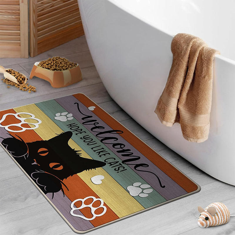 3D Visual Effect Animal Prints Anti-slip And Wear-resistant Floor Mat - cat2 - 60*90cm - image 2