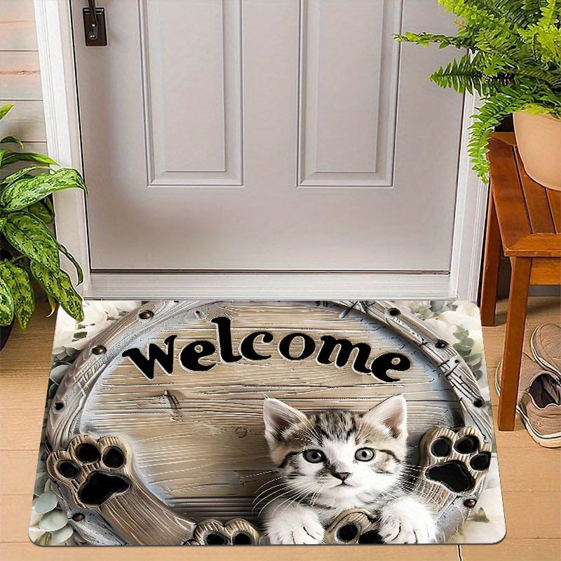 3D Visual Effect Animal Prints Anti-slip And Wear-resistant Floor Mat - Cat1 - 60*90cm - image 1