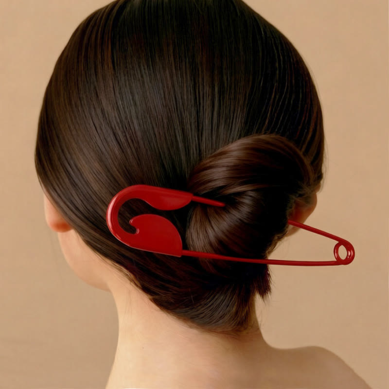 Funny Cool Style Oversized Metal Hairpin Accessory - Red - 16*9*0.5cm - image 5
