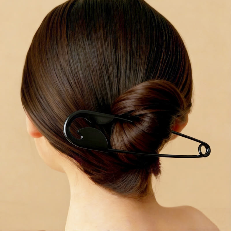 Funny Cool Style Oversized Metal Hairpin Accessory - Black - 16*9*0.5cm - image 4