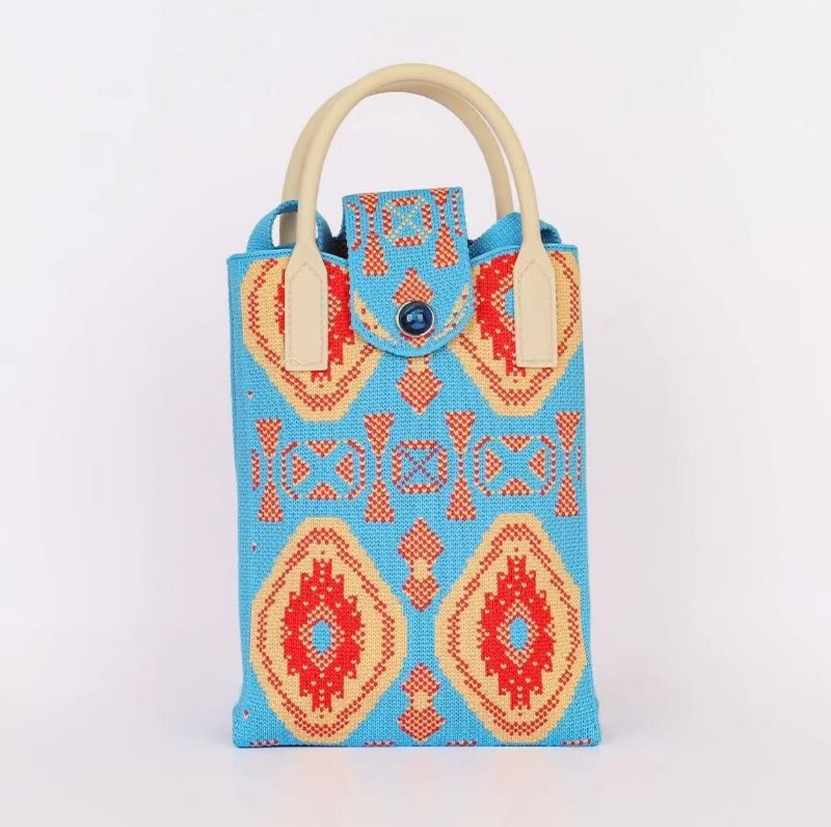 Boho Ethnic Patterns Knitted Crossbody Bag - 13 - 18*4.5*12cm - image 14