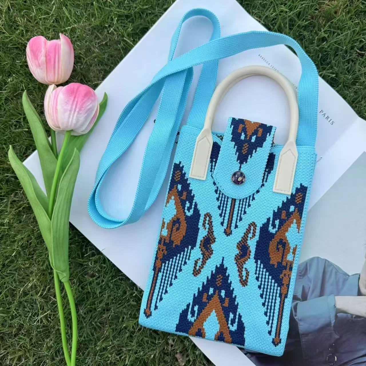 Boho Ethnic Patterns Knitted Crossbody Bag - 16 - 18*4.5*12cm - image 17