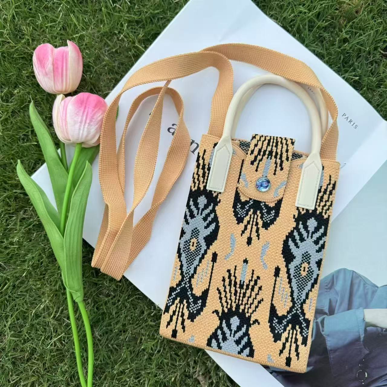 Boho Ethnic Patterns Knitted Crossbody Bag - 17 - 18*4.5*12cm - image 18