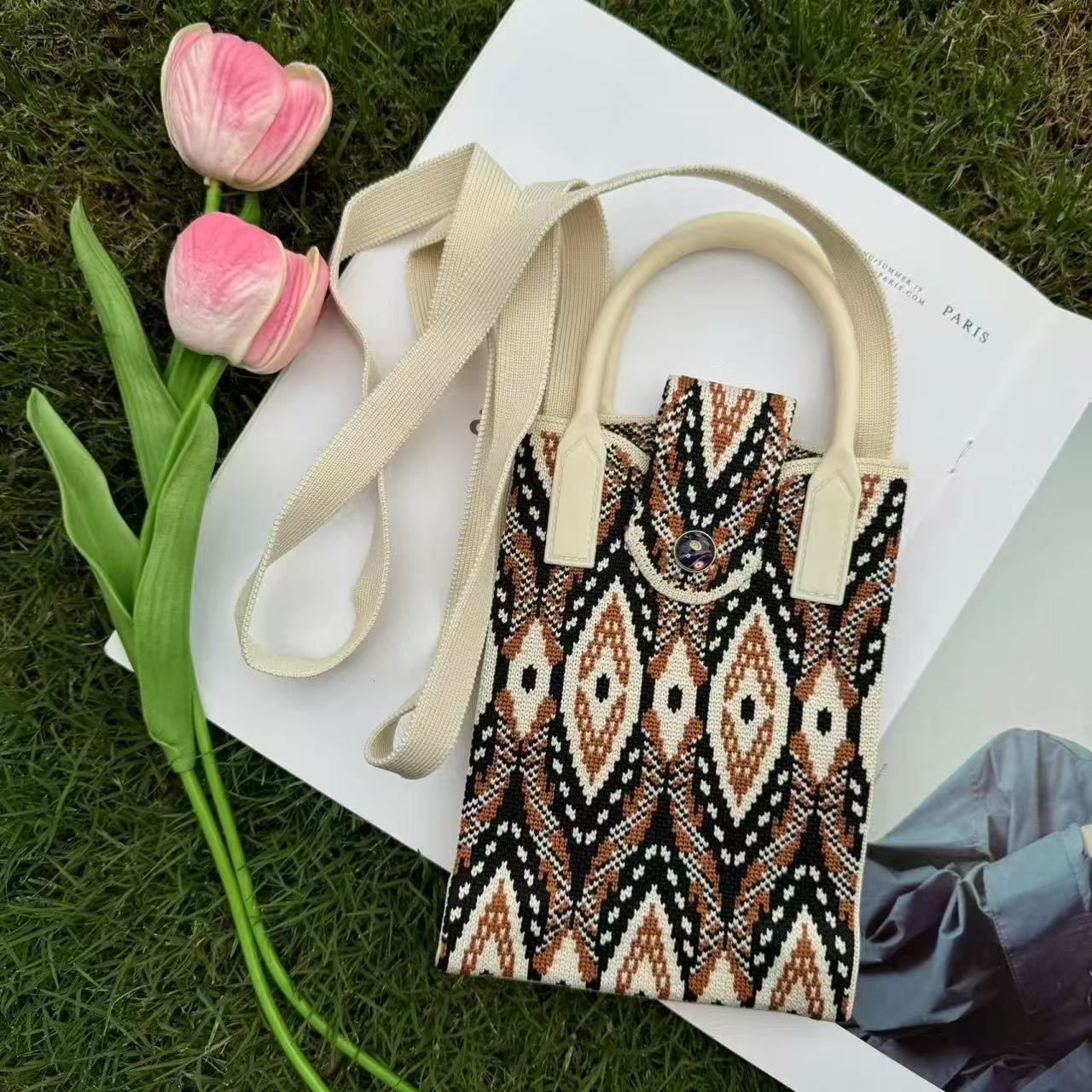 Boho Ethnic Patterns Knitted Crossbody Bag - 19 - 18*4.5*12cm - image 20