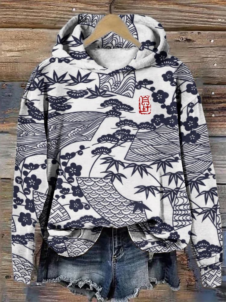 Hoodie best sale japanese print