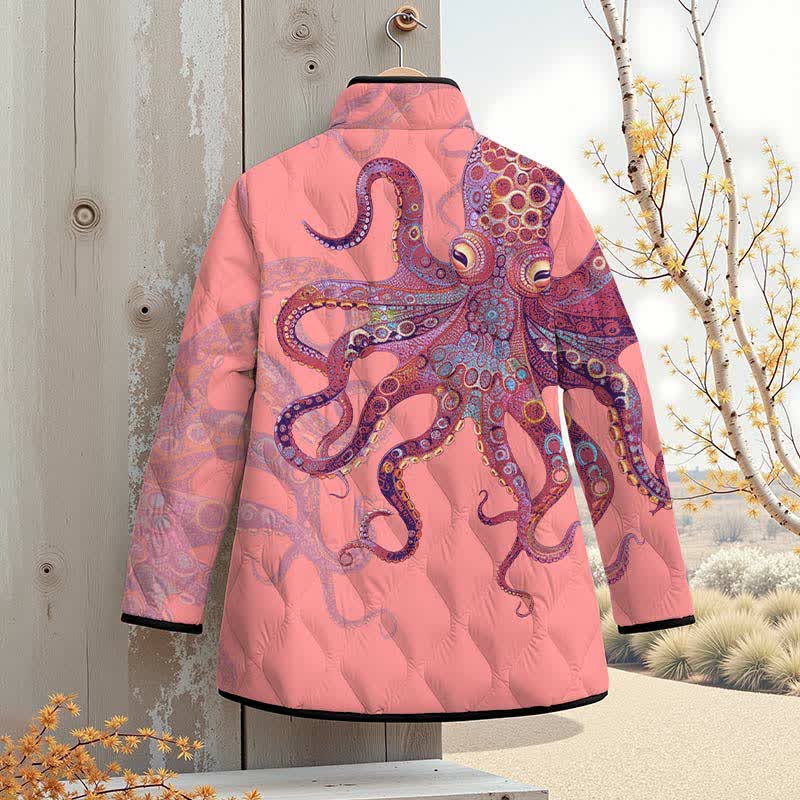 Unique Exquisite Octopus Pattern Art Print Outerwear Jackets - image 8