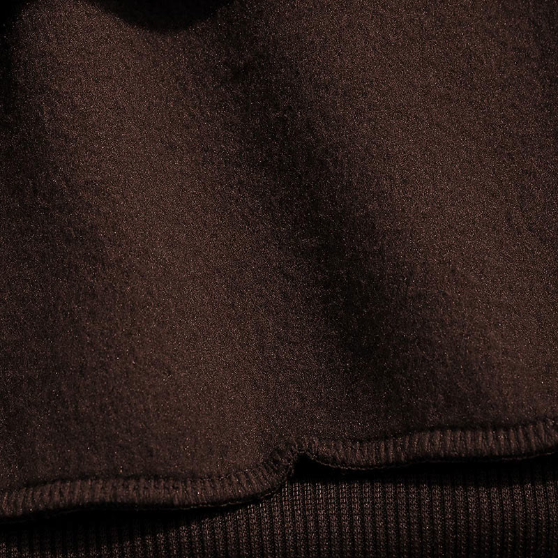 100% Cotton Solid Color Round Neck Casual Fleece Sweatshirt - image 6