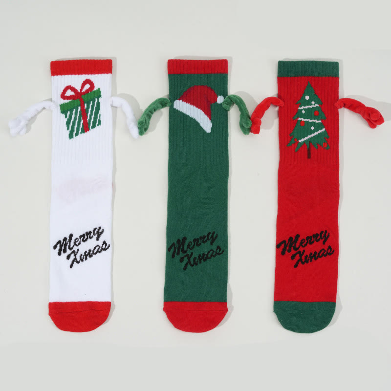 Christmas Middle Tube Socks Couple Cotton Socks - image 7