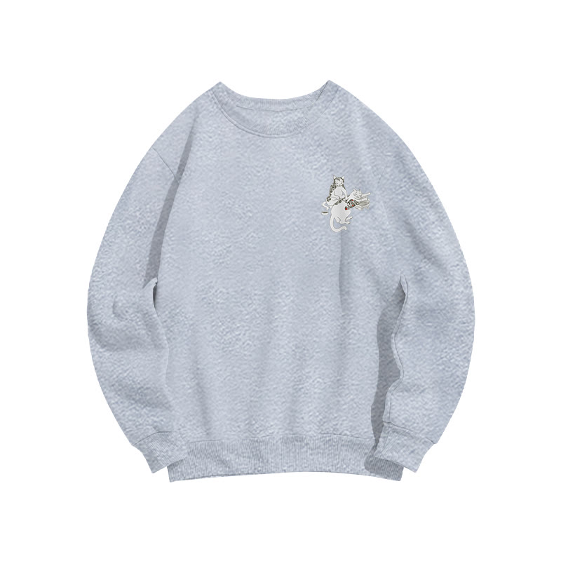 Unisex Tattoo Lounge Print Long Sleeve Crew Neck Sweatshirt - image 11