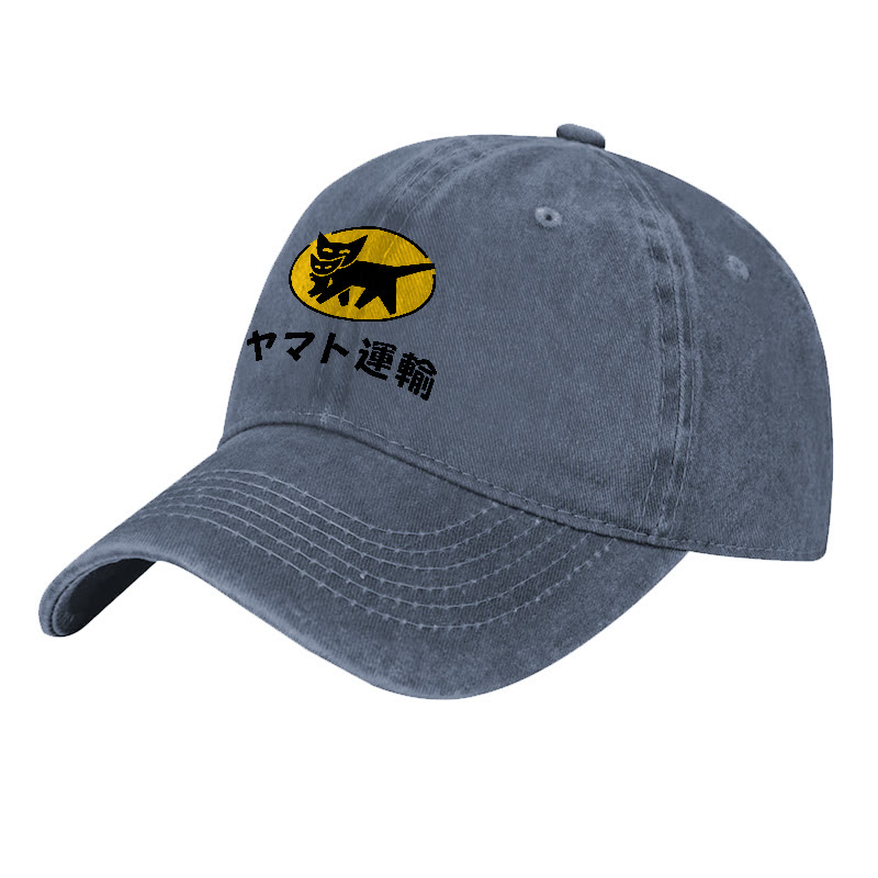 TA-Q-BIN Cat Vintage Print Washed Cap - image 8