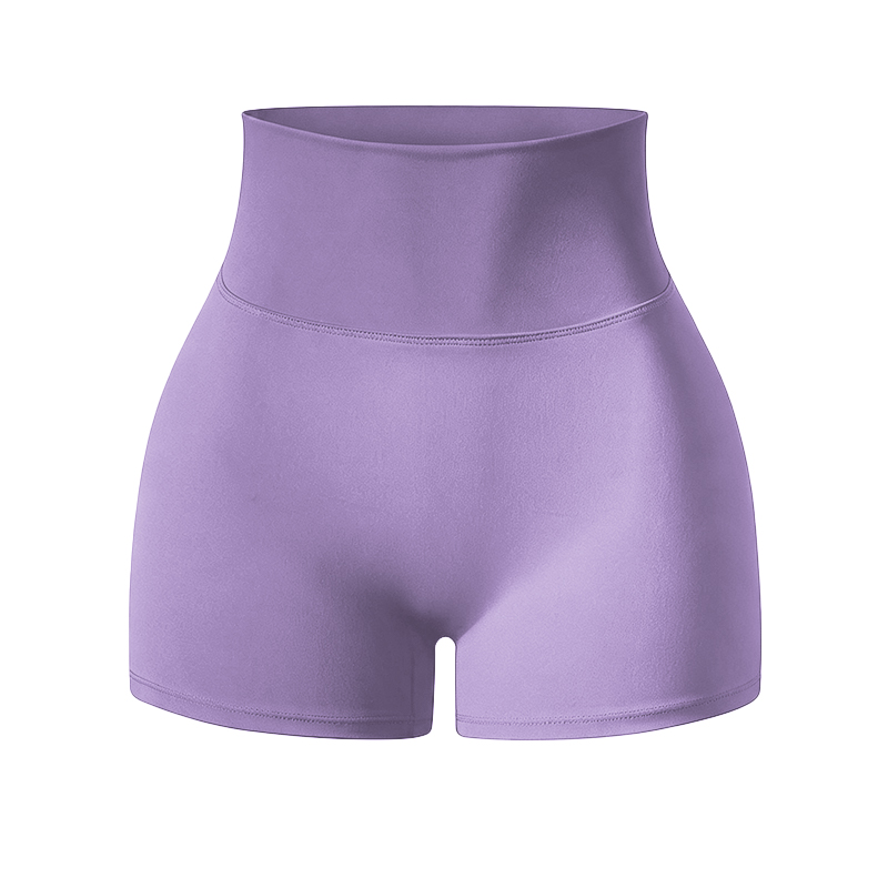 Solid Color Elevate High Waisted Scrunch Lift Active Yoga Shorts - image 6
