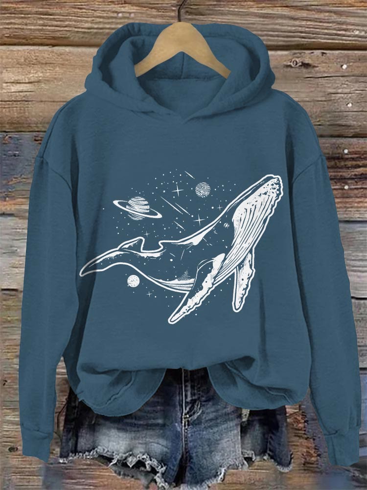 Planet best sale print hoodie