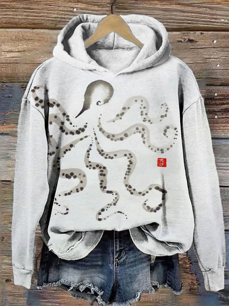 Octopus hot sale spotted hoodie