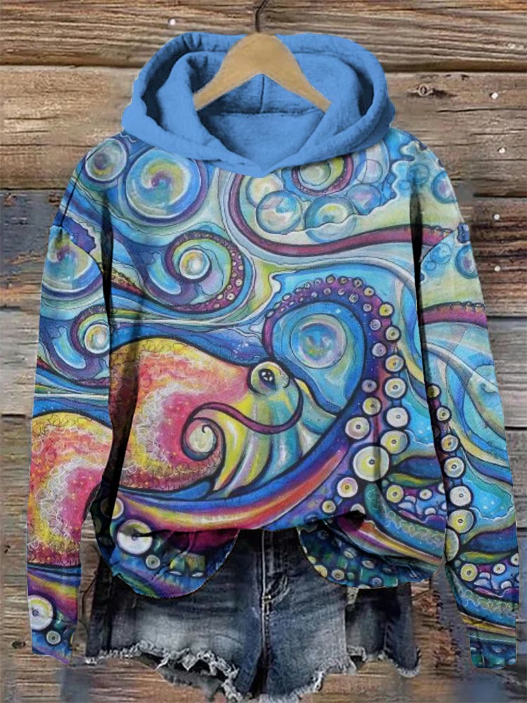 Octopus hot sale spotted hoodie