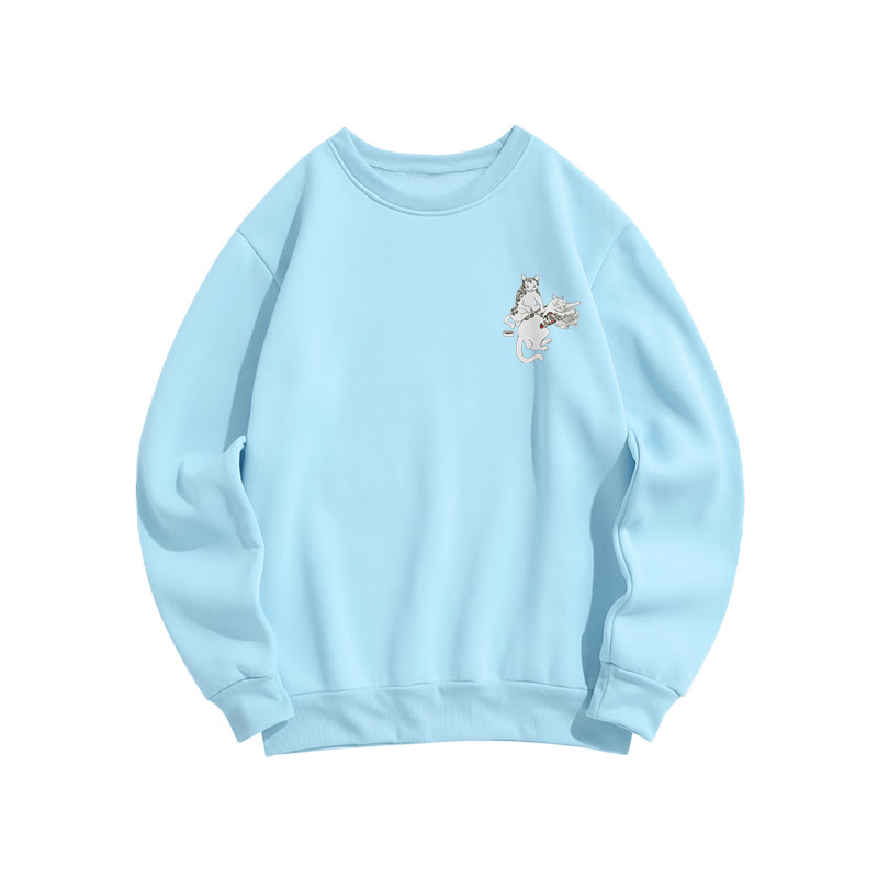 Unisex Tattoo Lounge Print Long Sleeve Crew Neck Sweatshirt - image 9