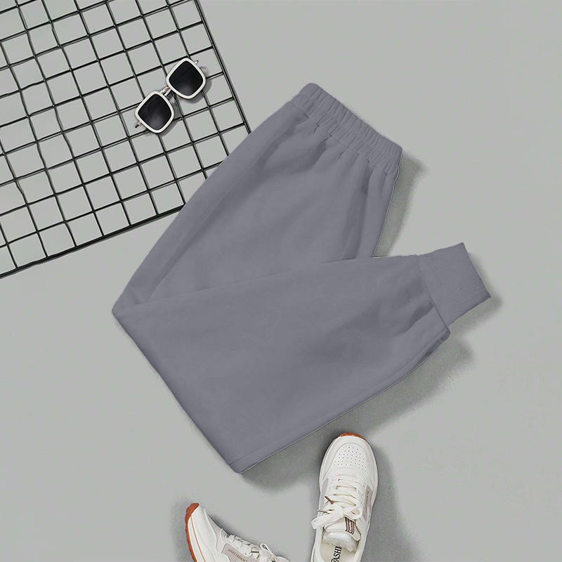 Solid Color Casual Sports Drawstring Sweatpants - Dark Grey - 5XL - image 8