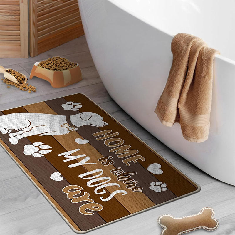 3D Visual Effect Animal Prints Anti-slip And Wear-resistant Floor Mat - dog - 60*90cm - image 3