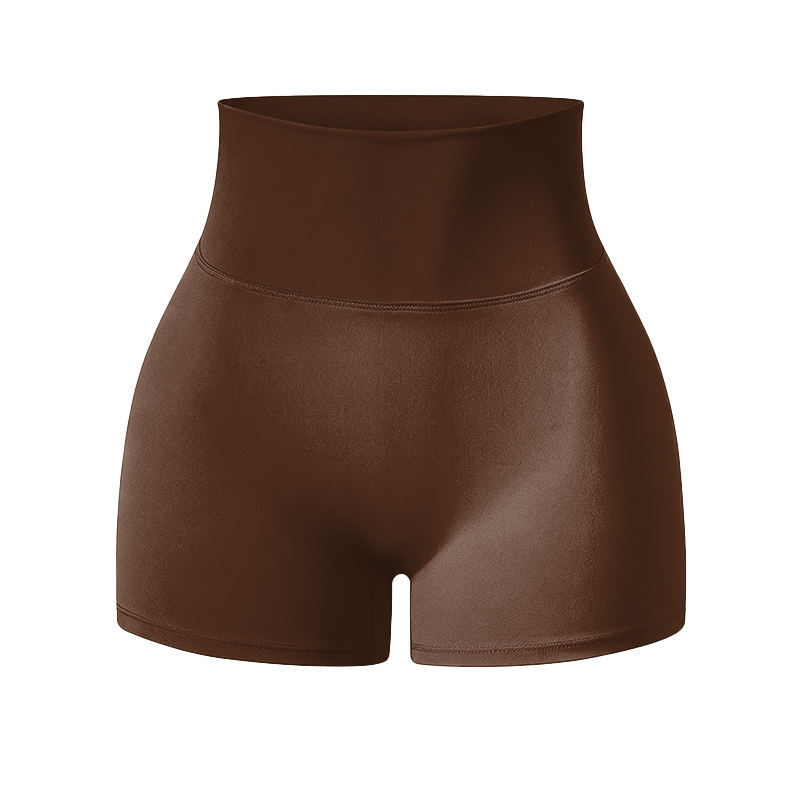 Solid Color Elevate High Waisted Scrunch Lift Active Yoga Shorts - image 26