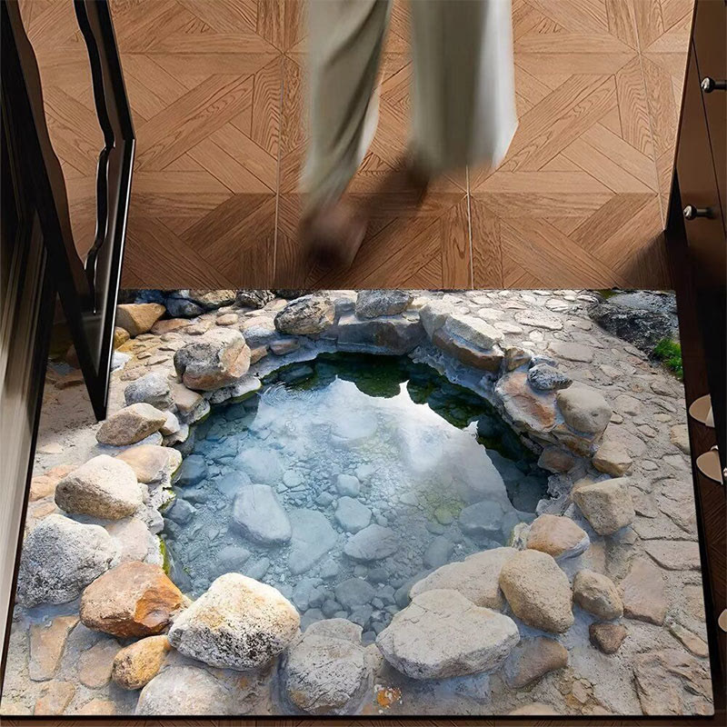 3D Visual Effect Landscape Wear-resistant And Stain-resistant Bath Mat - 7 - 60*90cm - image 11