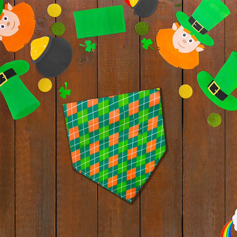 St. Patrick's Atmosphere Pattern Print Dog And Cat Bandana - 3 - 42*42 - image 6