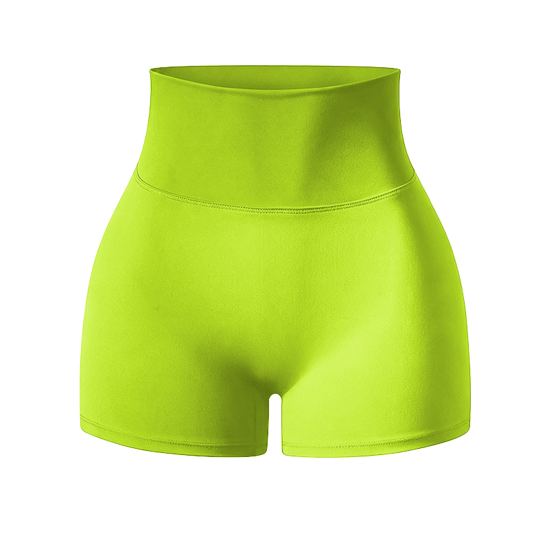Solid Color Elevate High Waisted Scrunch Lift Active Yoga Shorts - image 30