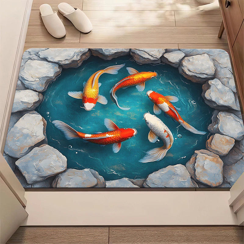 3D Visual Effect Underwater World Wear-resistant and Stain-resistant Bath Mat - 3 - 60*90cm - image 4