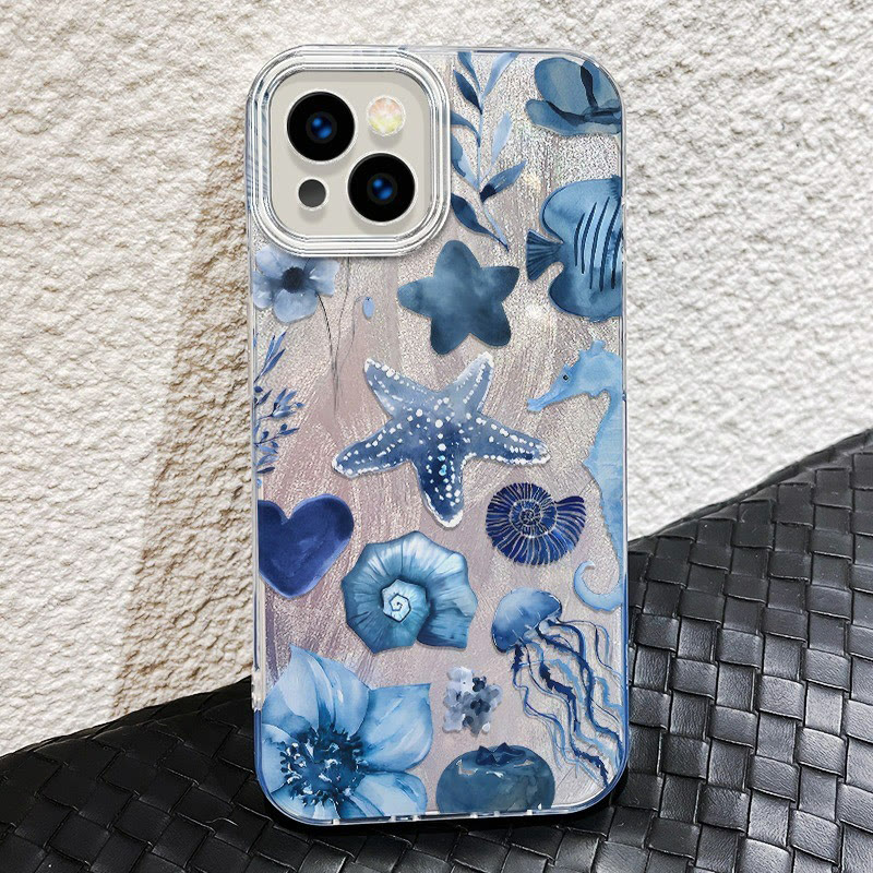 Starfish Print Glitter Phone Case - image 4