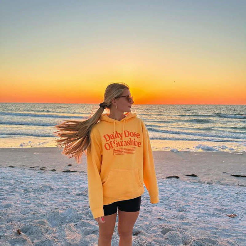 Dashingsoul Daily Dose Of Sunshine Print Hoodie