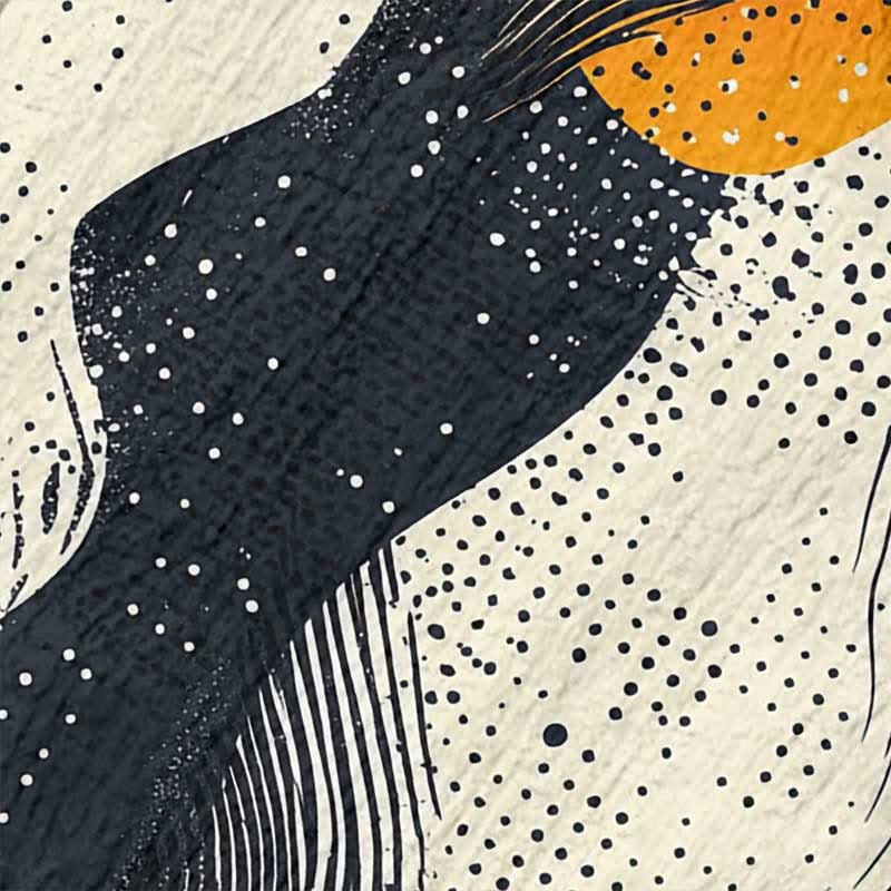 Women's Vintage Wavy Polka Dot Pattern Art Print Dress - image 2