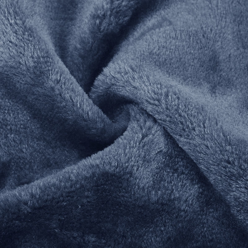 Mysterious Oriental Abstract Silver Auspicious Clouds And Cranes Print Unisex Plush Thick Long-sleeved Fleece Jacket Coat - image 6