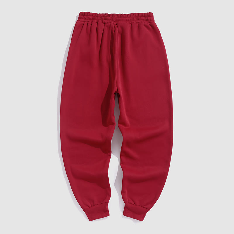 100% Cotton Solid Color Leggings Casual Fleece Sweatpants - image 8