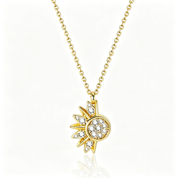 Sun & Moon Destiny Love/friendship Magnetic Attraction Necklace(2 Piece Set) - image 7