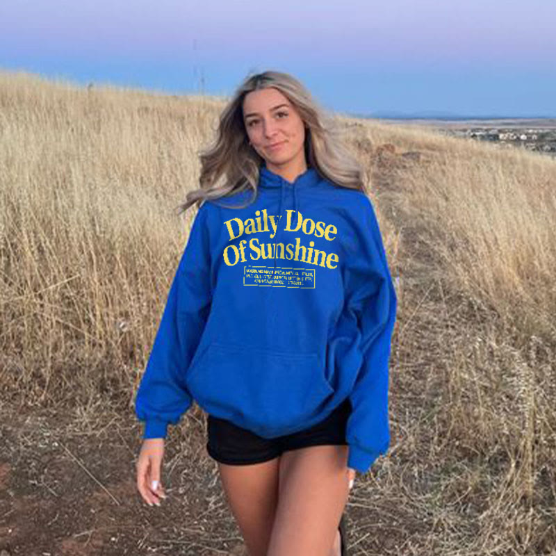 Dashingsoul Daily Dose Of Sunshine Print Hoodie