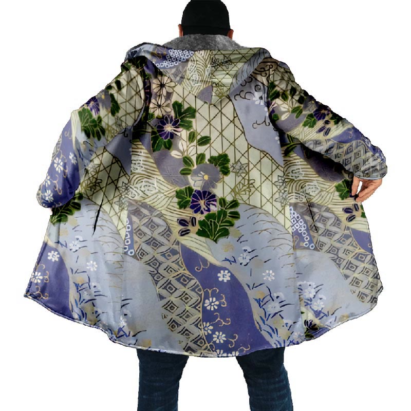 Pastel Garden Symphony Print Unisex Plush Thick Long-sleeved Fleece Jacket Coat - image 5