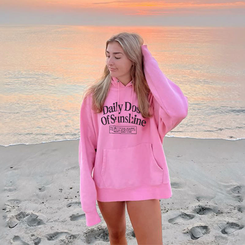 Dashingsoul Daily Dose Of Sunshine Print Hoodie