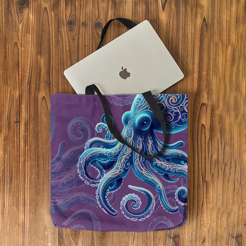 Vintage Wise Ocean Octopus Art Print Bag - image 2