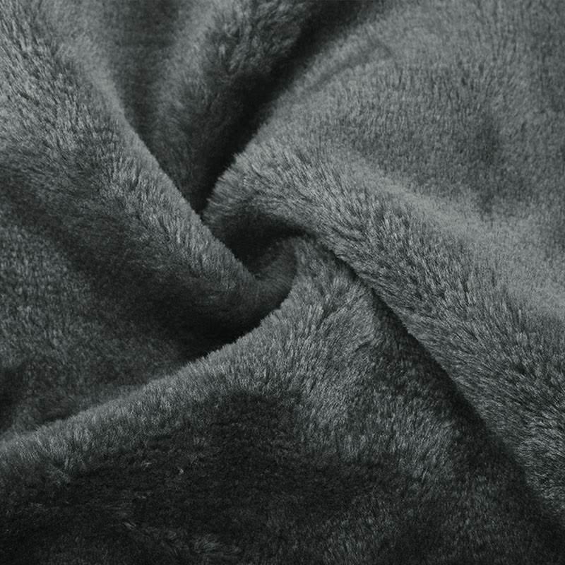 Colorful Fan-shape Floral Pattern Print Unisex Plush Thick Long-sleeved Fleece Jacket Coat - image 6