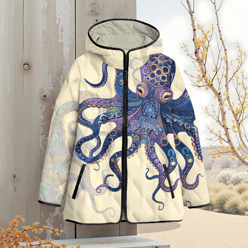 Unique Exquisite Octopus Pattern Art Print Zipper Jackets - image 6