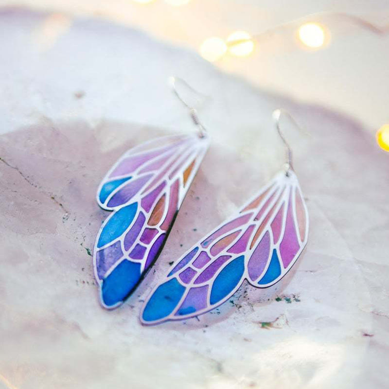 Women's Fantasy Gradient Butterfly Wings Earrings - image 6