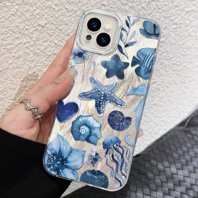 Starfish Print Glitter Phone Case - image 3