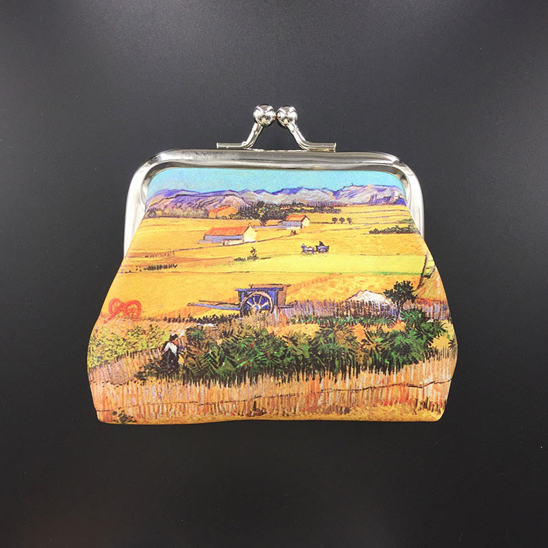 Art Vintage Oil Painting Women's Coin Purse - 9 - image 6