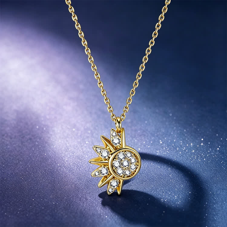 Sun & Moon Destiny Love/friendship Magnetic Attraction Necklace(2 Piece Set) - image 3