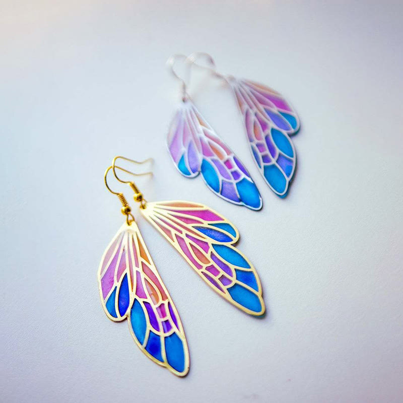 Women's Fantasy Gradient Butterfly Wings Earrings - image 4