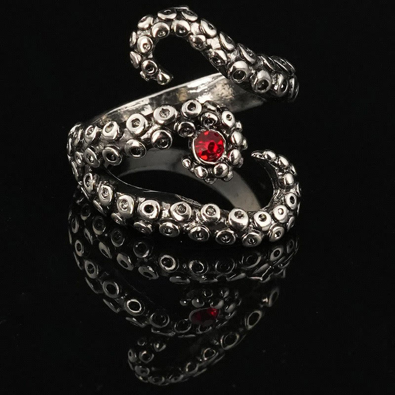 Dark Style Retro Exaggerated Personalized Octopus Ring - 4 - one size - image 5