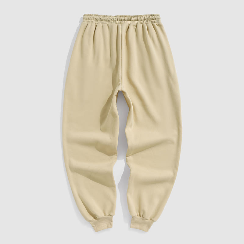 100% Cotton Solid Color Leggings Casual Fleece Sweatpants - image 10